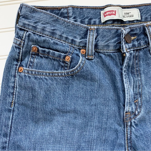 Vintage Levi’s 550 Relaxed Fit Jeans Size 14 Reg Kids Unisex - Picture 9 of 15